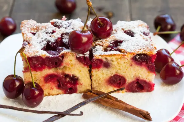 Ciasto z czereśniami - przepis na miękkie bez zakalca